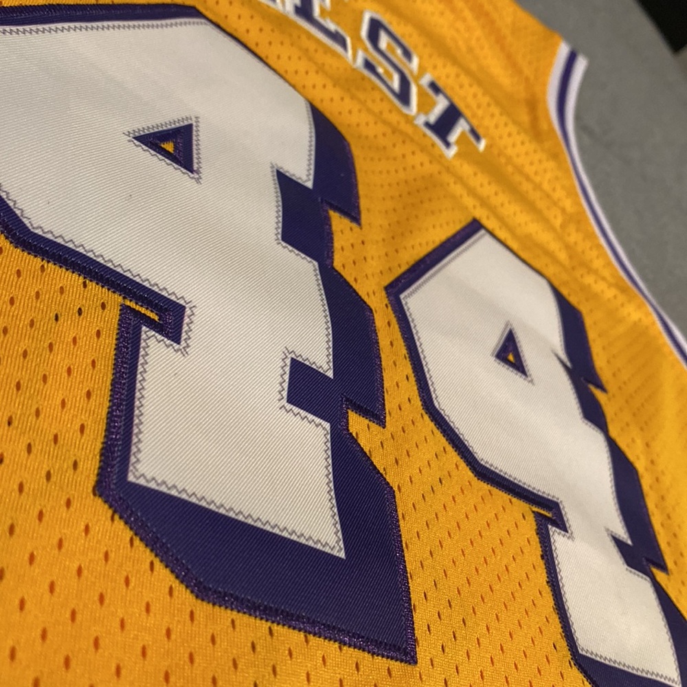 Los Angeles Lakers #44 Jerry West Adidas Hardwood Classics Jersey - Picture 10 of 11